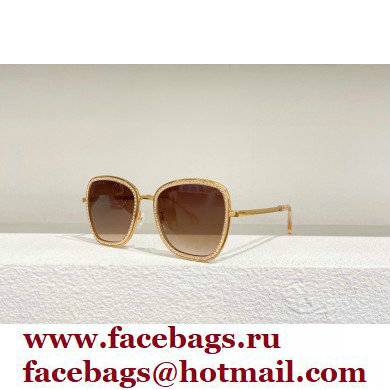 chanel Metal & Strass Square Sunglasses A71459 04 2022